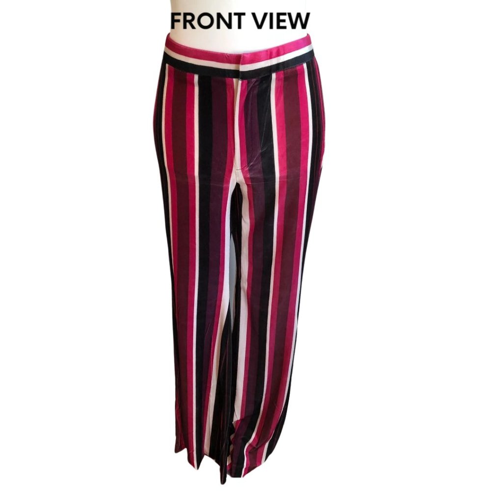SALE!!!!! NWT Flared Velour Pants with Multicolored Stripes